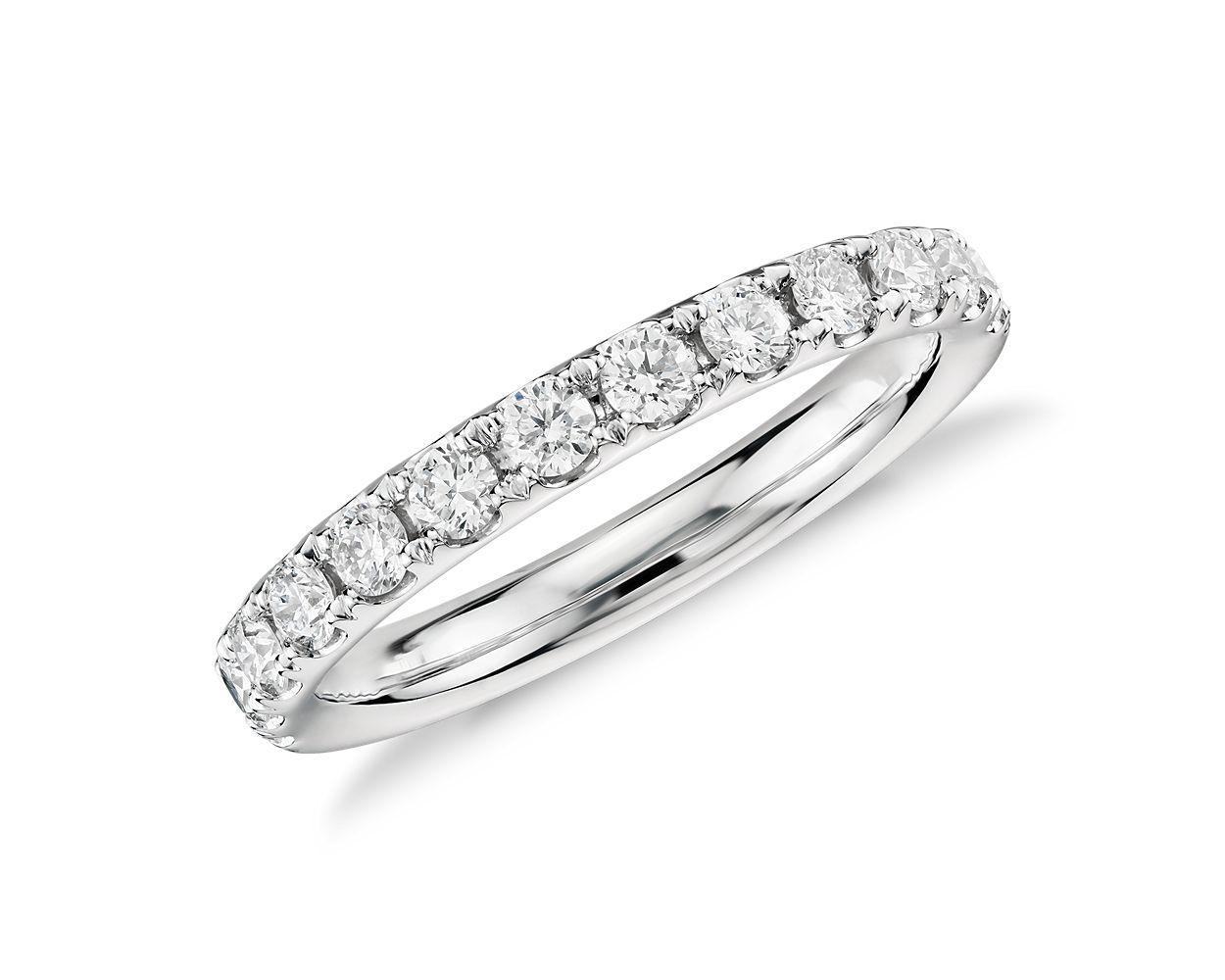 Riviera Pavé Diamond Ring In 14k White Gold (1/2 ct. tw.)