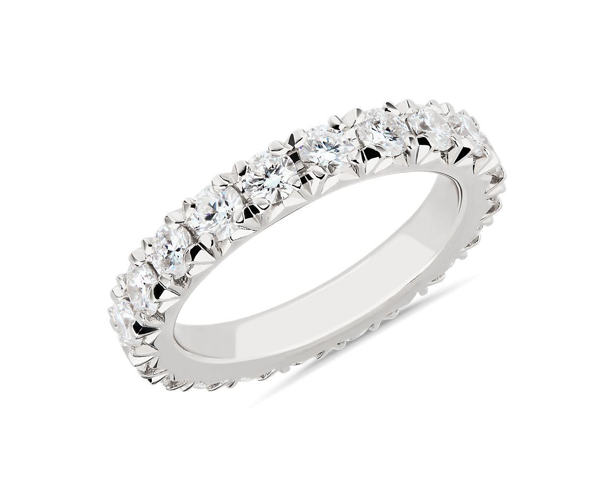 French Pavé Diamond Eternity Ring In Platinum (2 ct. tw.)