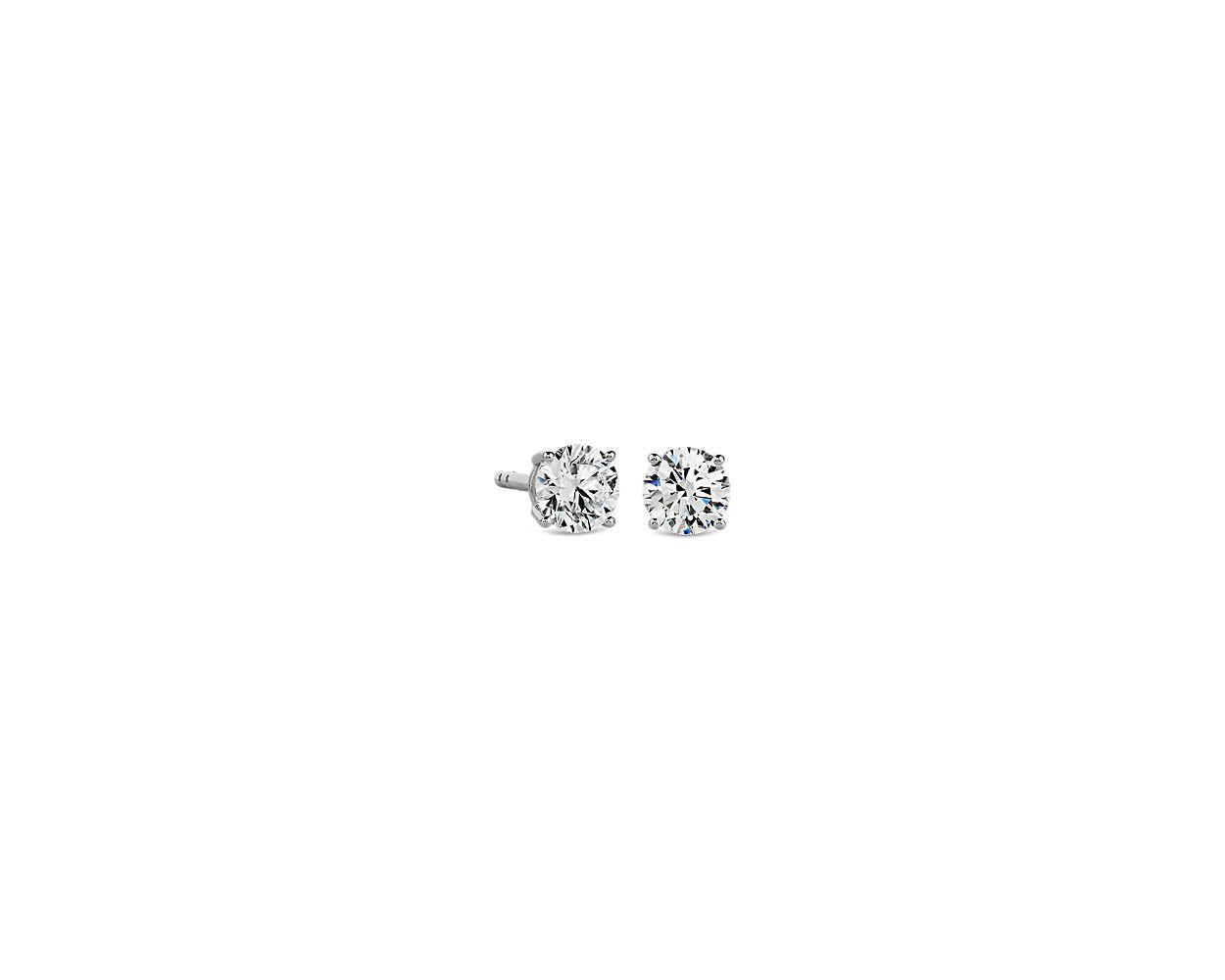 Lab Grown Diamond Stud Earrings In 14k White Gold (1/2 ct. tw.)