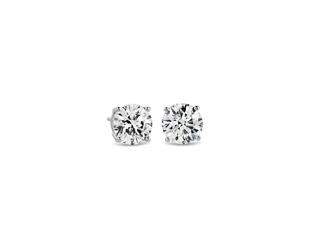 Lab Grown Diamond Stud Earrings In 14k White Gold (3 ct. tw.)