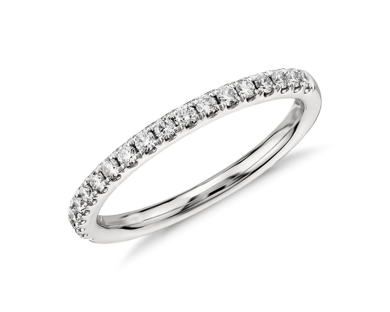 Riviera Pavé Diamond Ring In Platinum (1/4 ct. tw.)