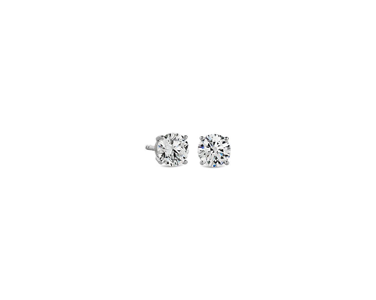 Lab Grown Diamond Stud Earrings In 14k White Gold (3/4 ct. tw.)