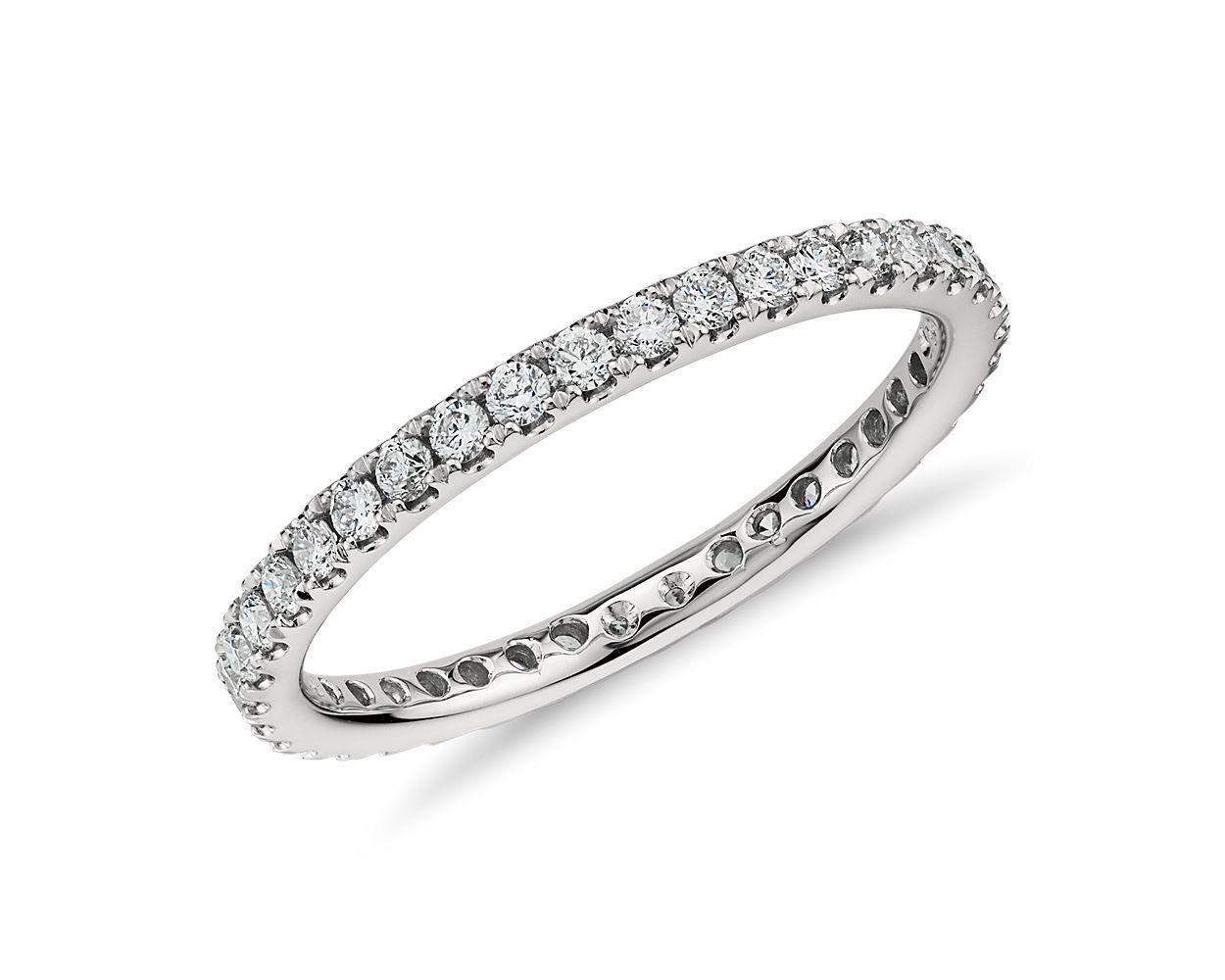 Riviera Pavé Diamond Eternity Ring In Platinum (1/2 ct. tw.)