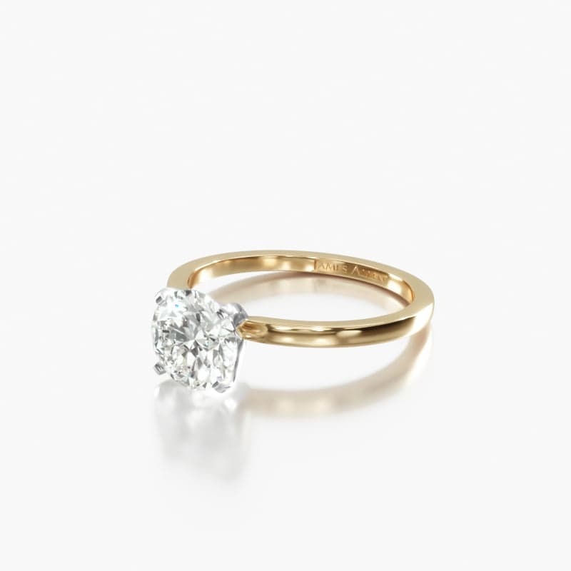 14K Yellow Gold 1.5mm Comfort Fit Engagement Ring