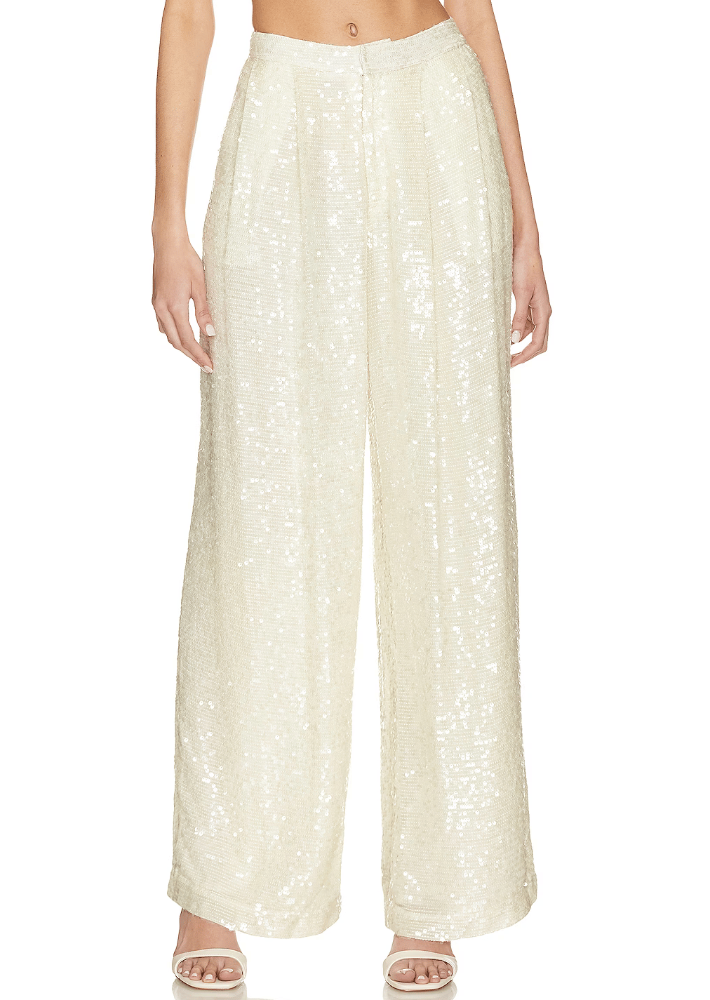 Sequin Viscose Low Waisted Trouser