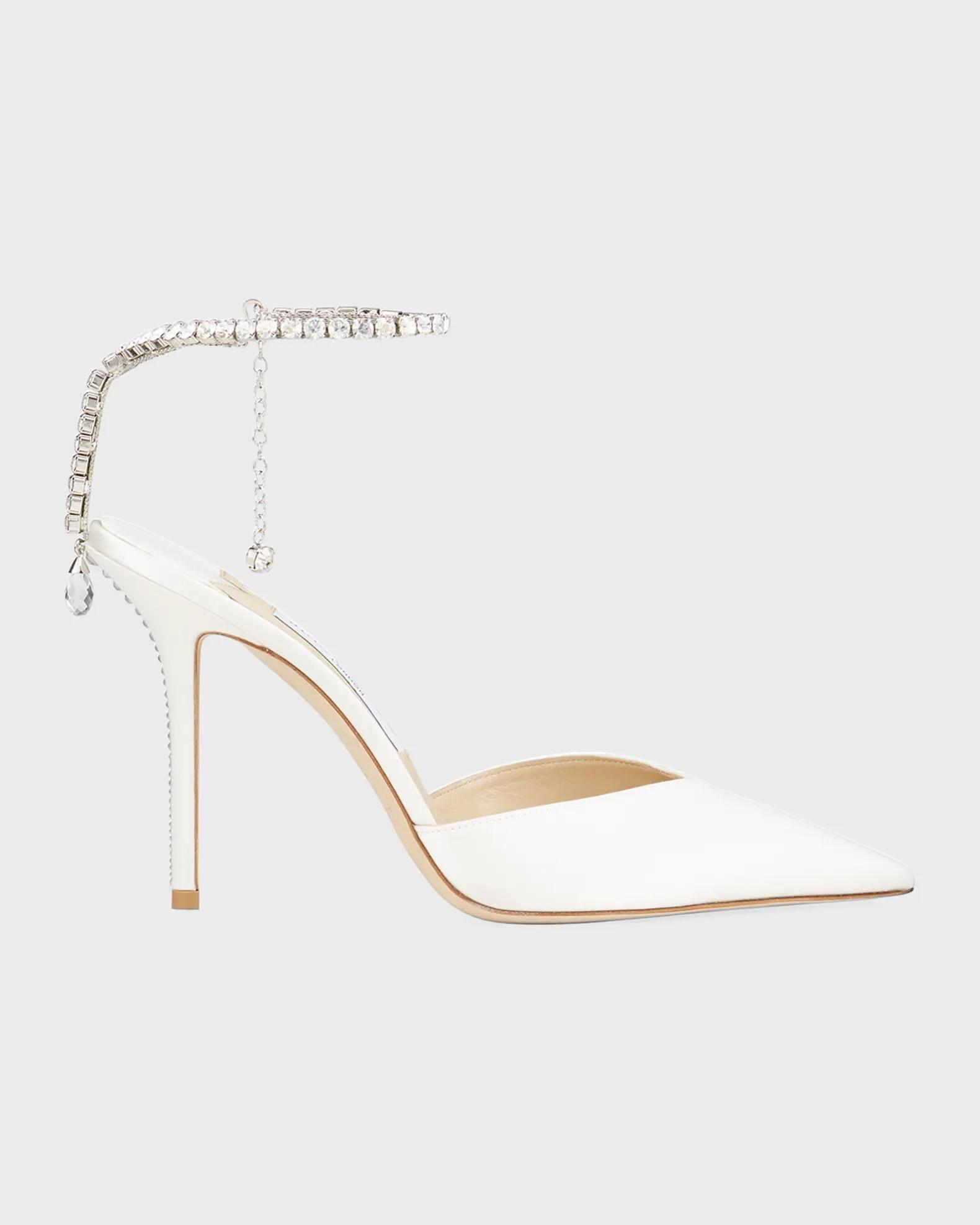 Saeda Crystal Charm Pumps