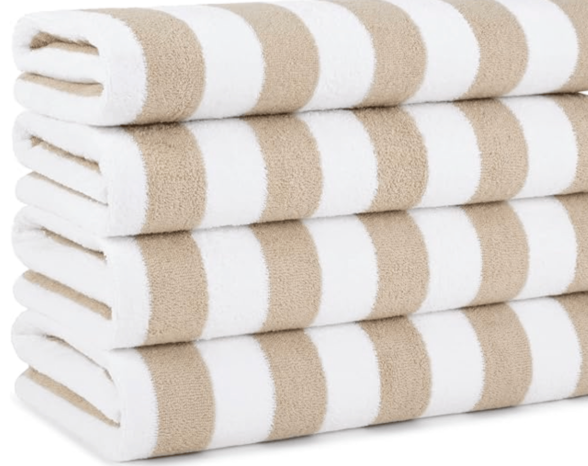Set of Striped Beach Towels