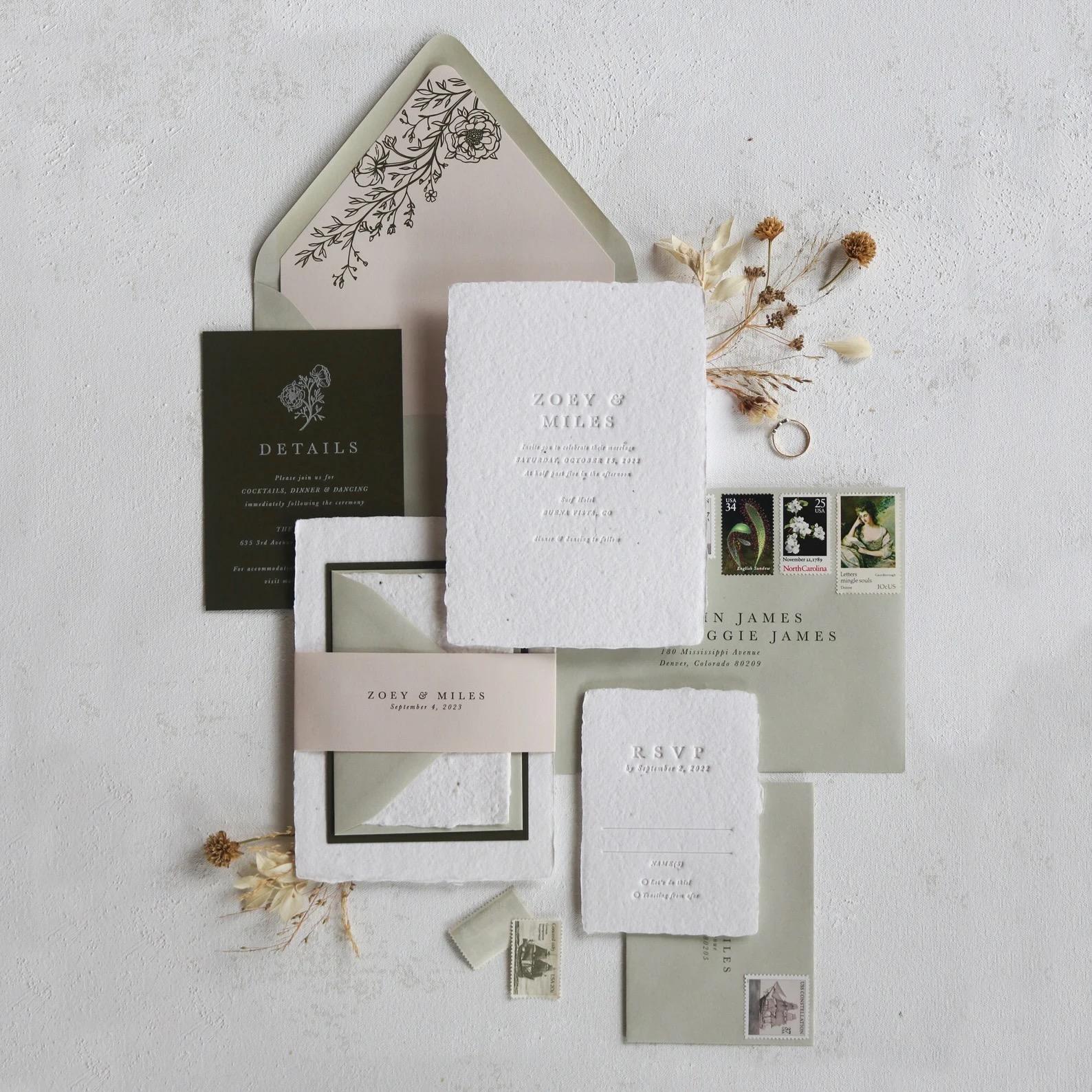 The Audrey Wedding Suite Stationary