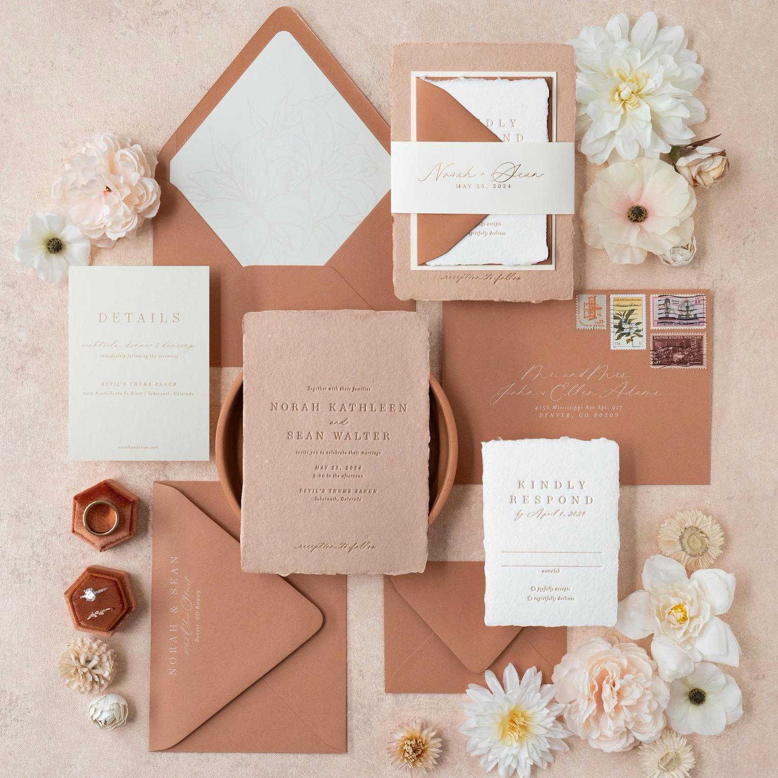 The Nouveau Wedding Stationary