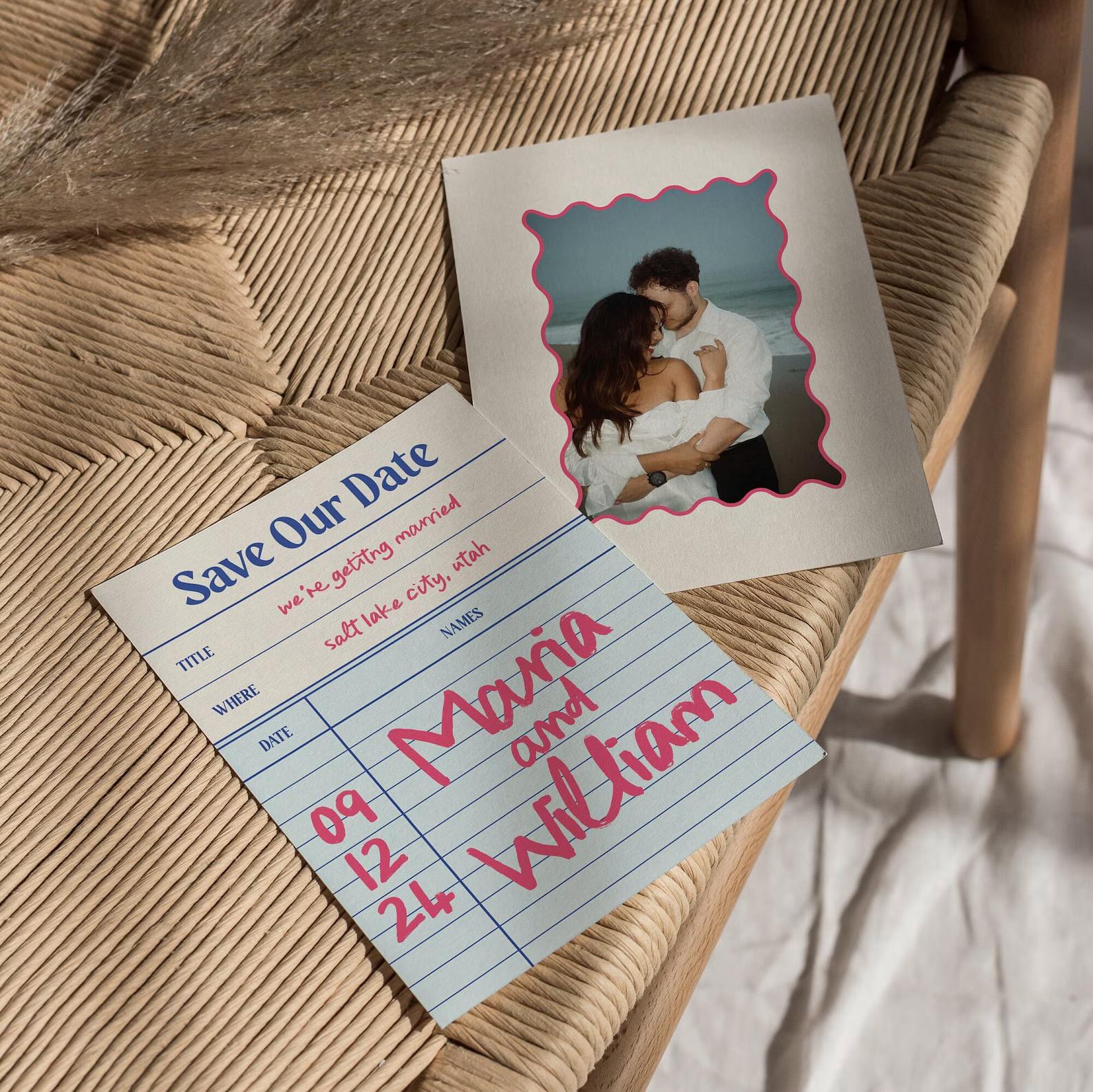 Library Card Save the Date