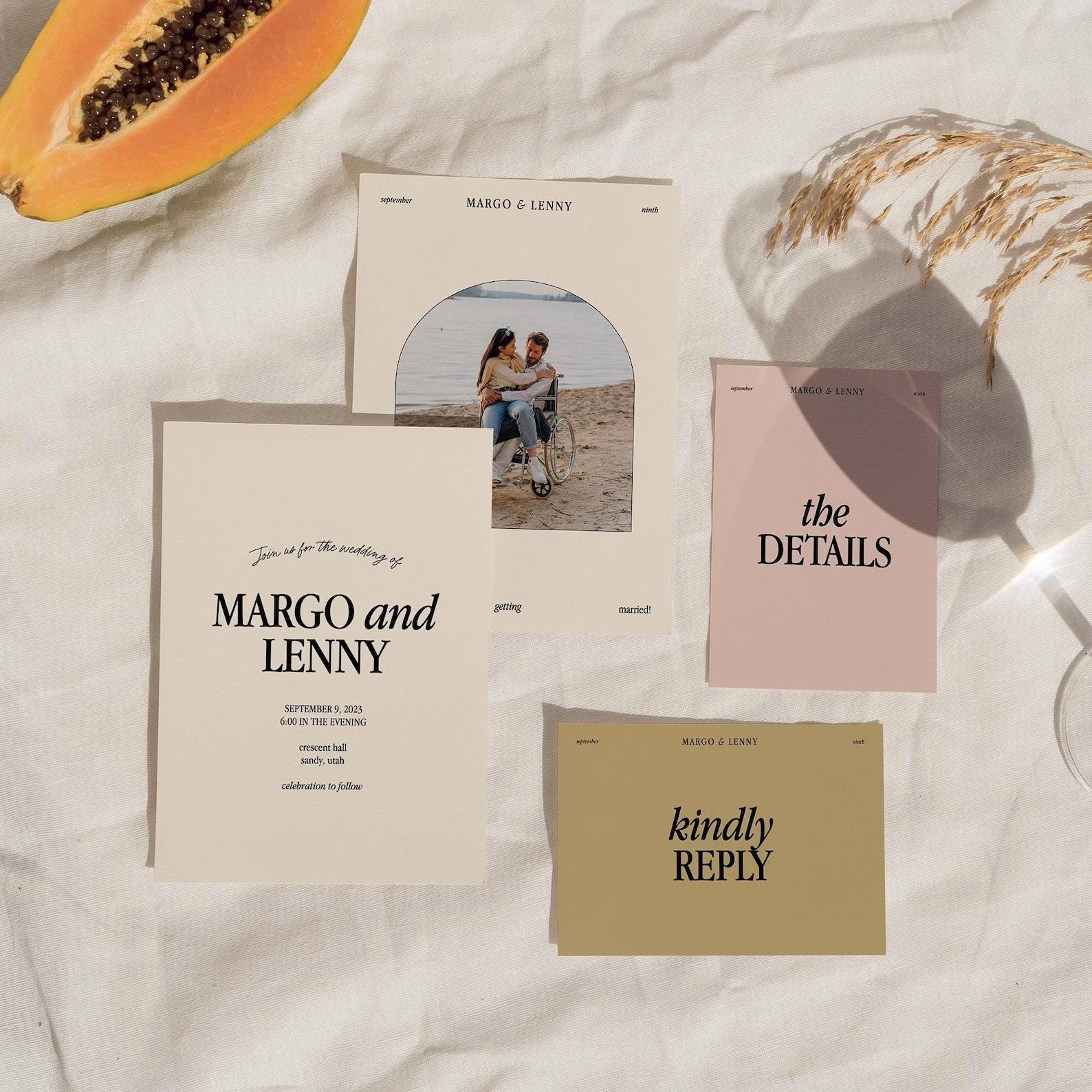 Minimal Wedding Invitation