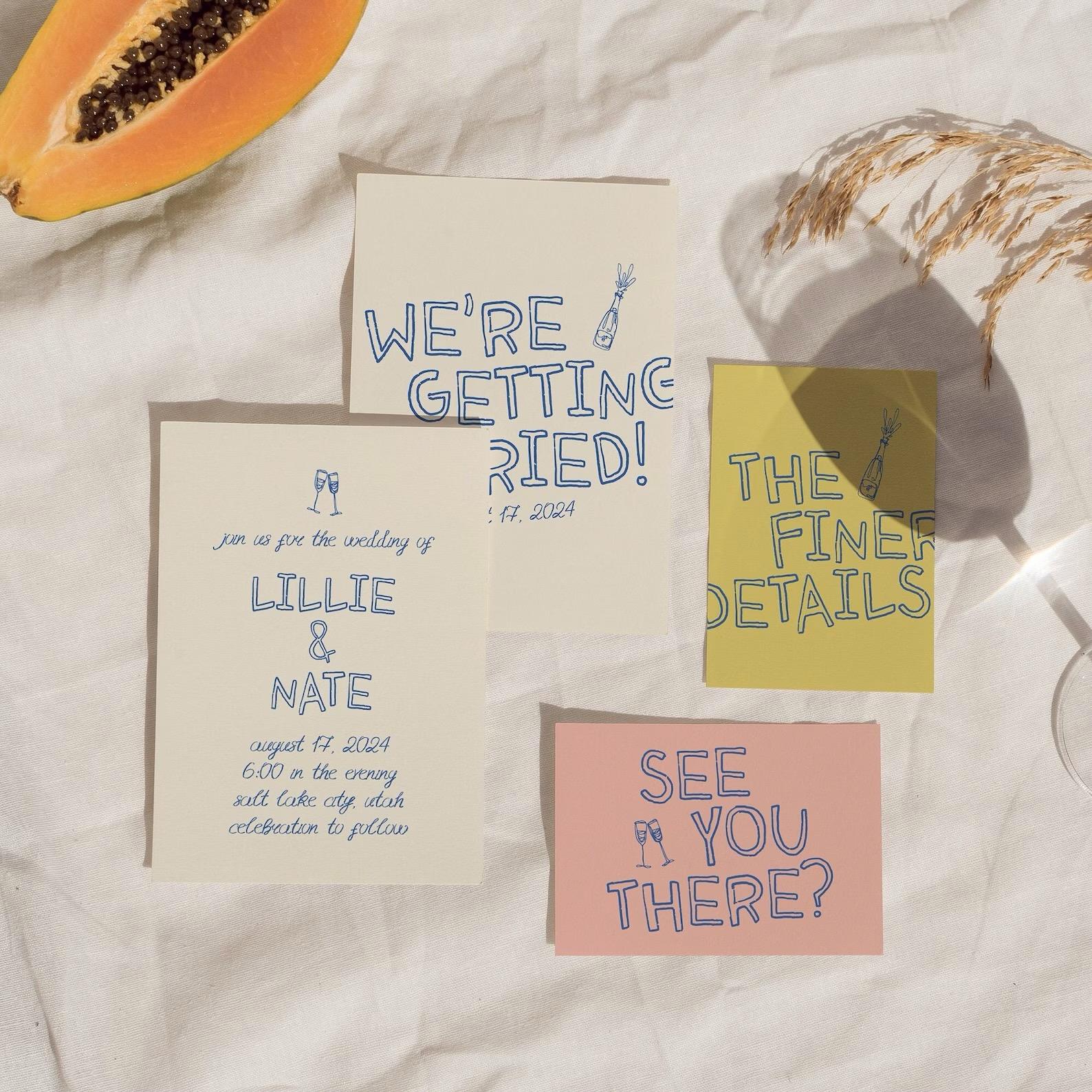Hand Written Colorful Stationary