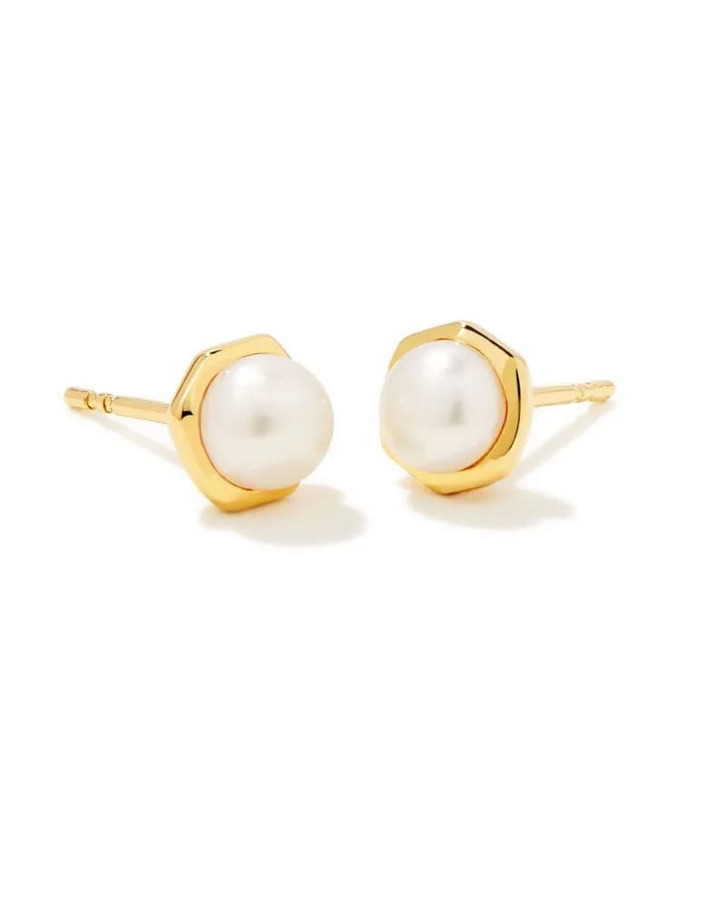 Davie Pearl Stud Earrings