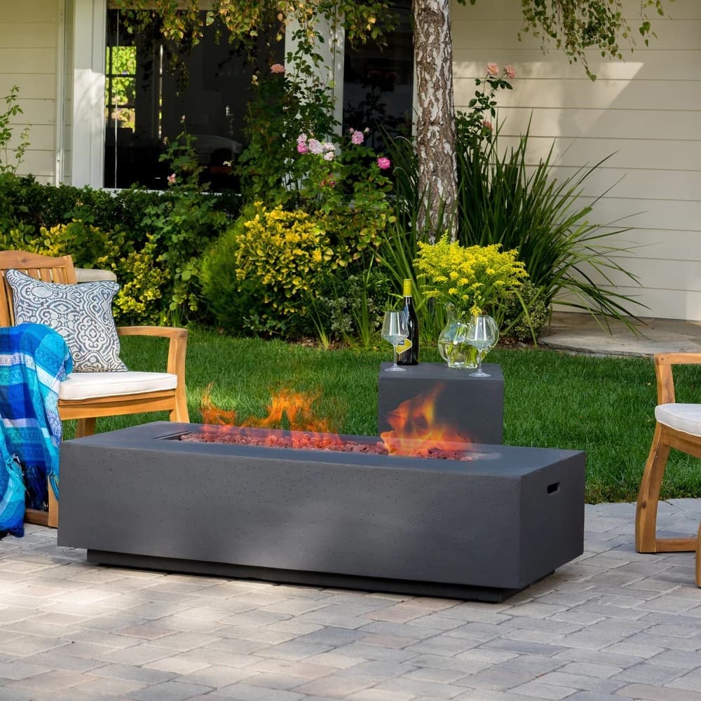 Aidan Outdoor Rectangular Fire Table