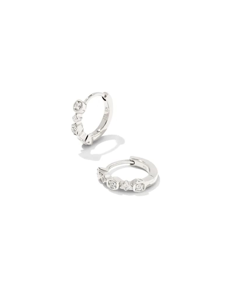 Davie Sterling Silver Trio Huggie Earrings