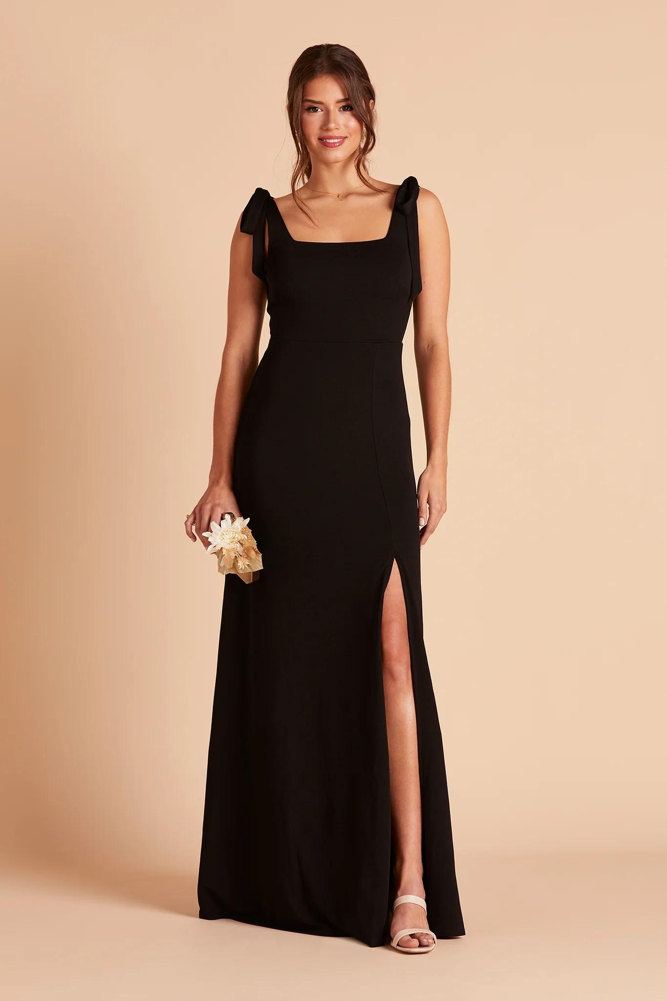 Alex Crepe Dress in Black