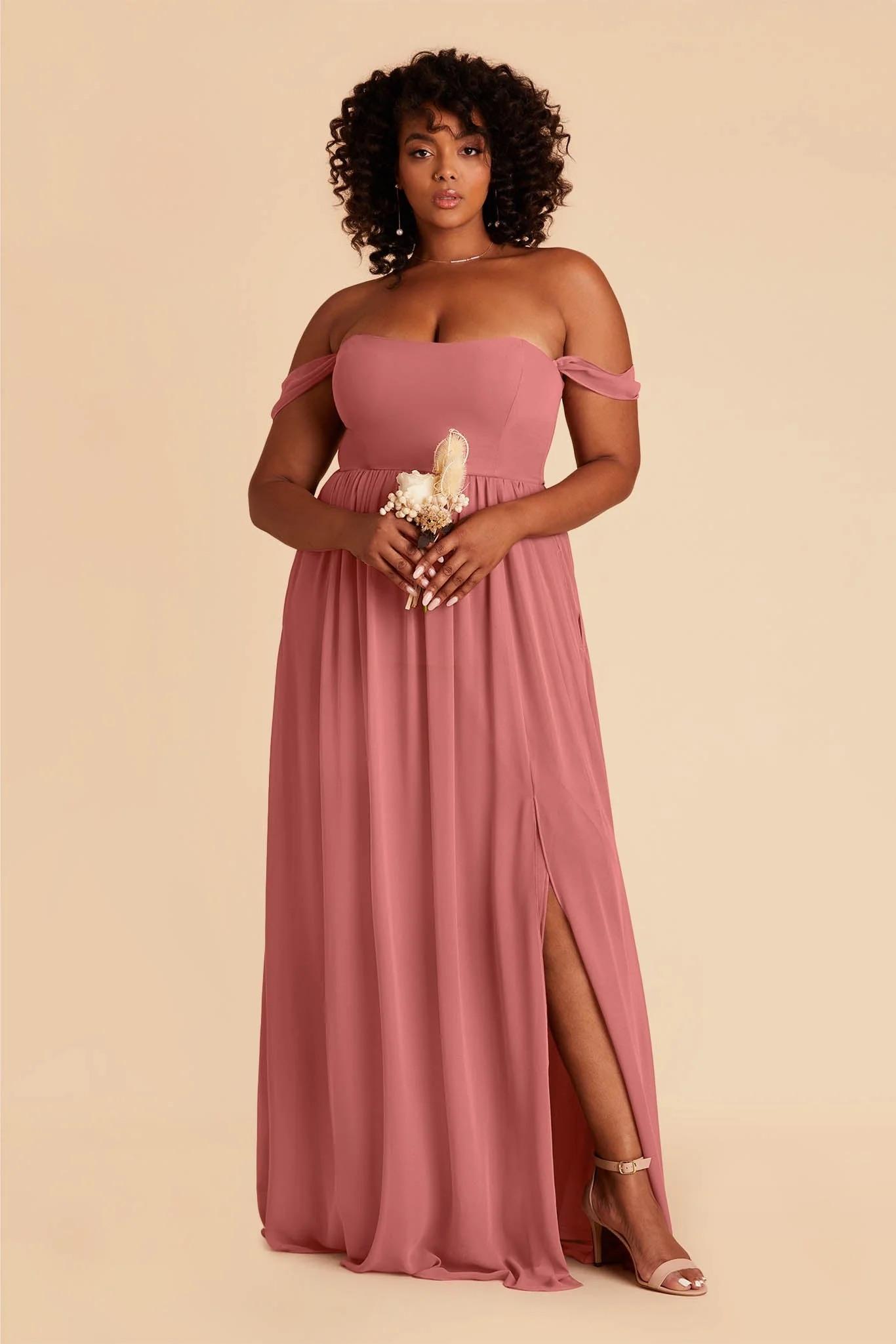 August Chiffon Dress in Mulberry