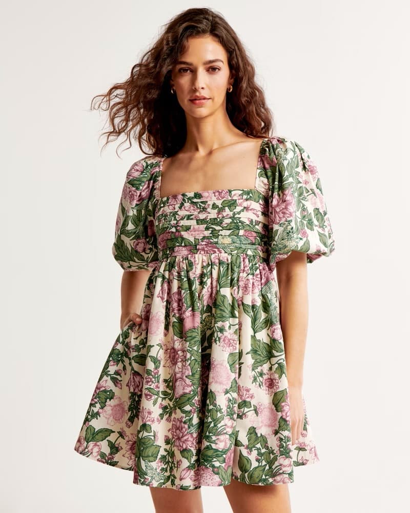 Emerson Poplin Puff Sleeve Mini Dress