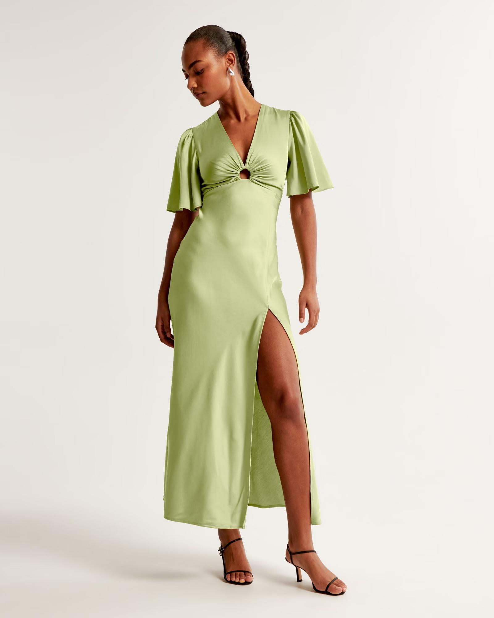 Angel Sleeve O-Ring Gown