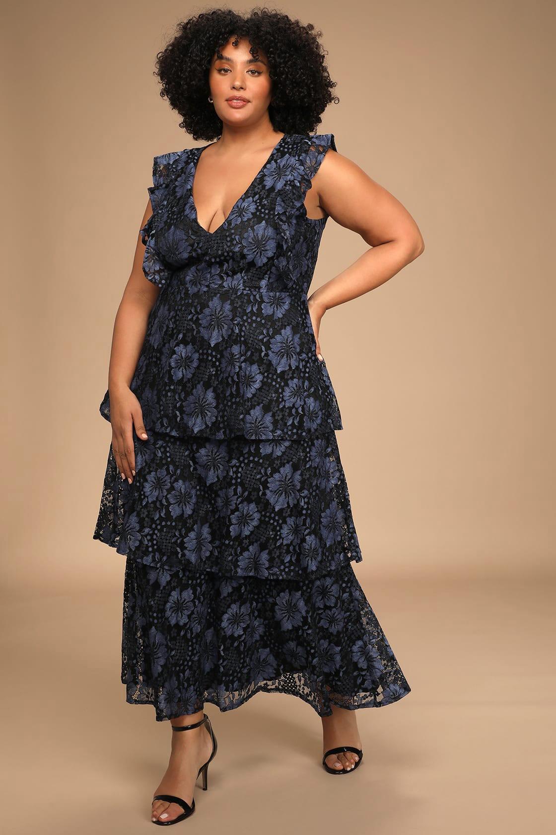 Molinetto Ruffled Maxi Dress
