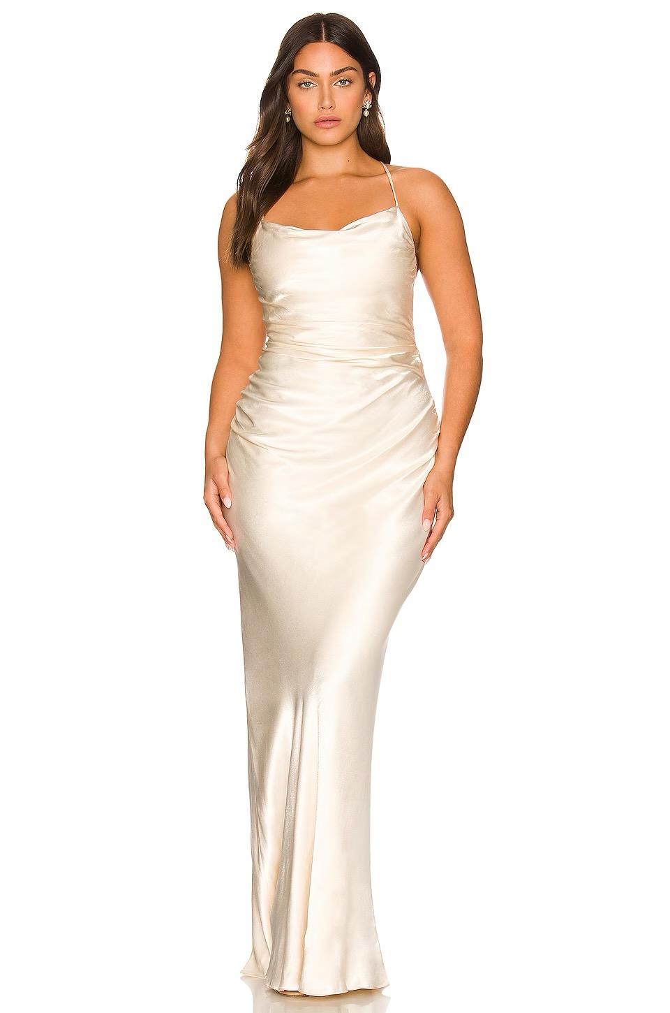La Lune Lace Back Maxi Dress