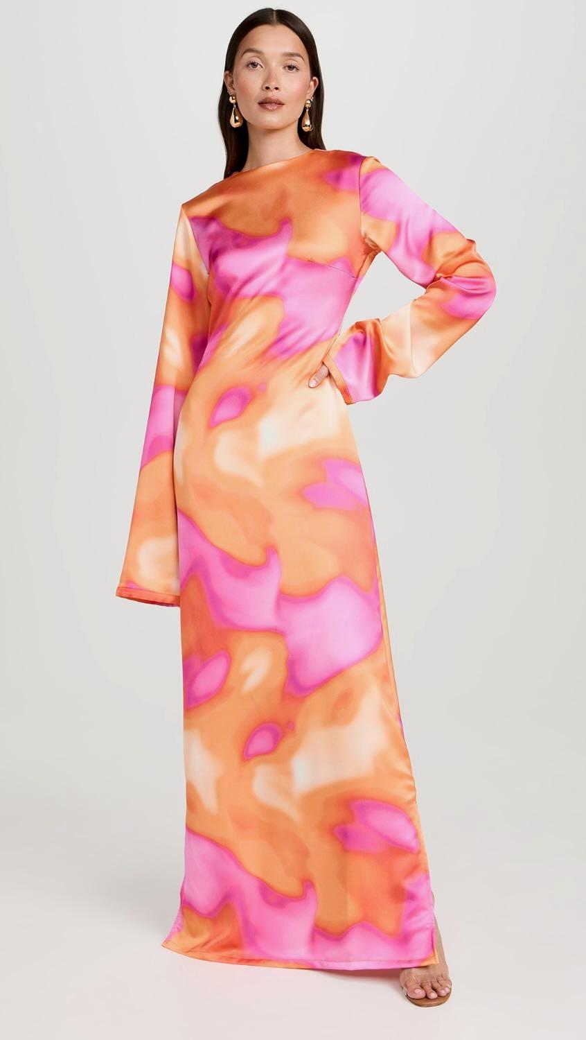 Aqua Print Dress