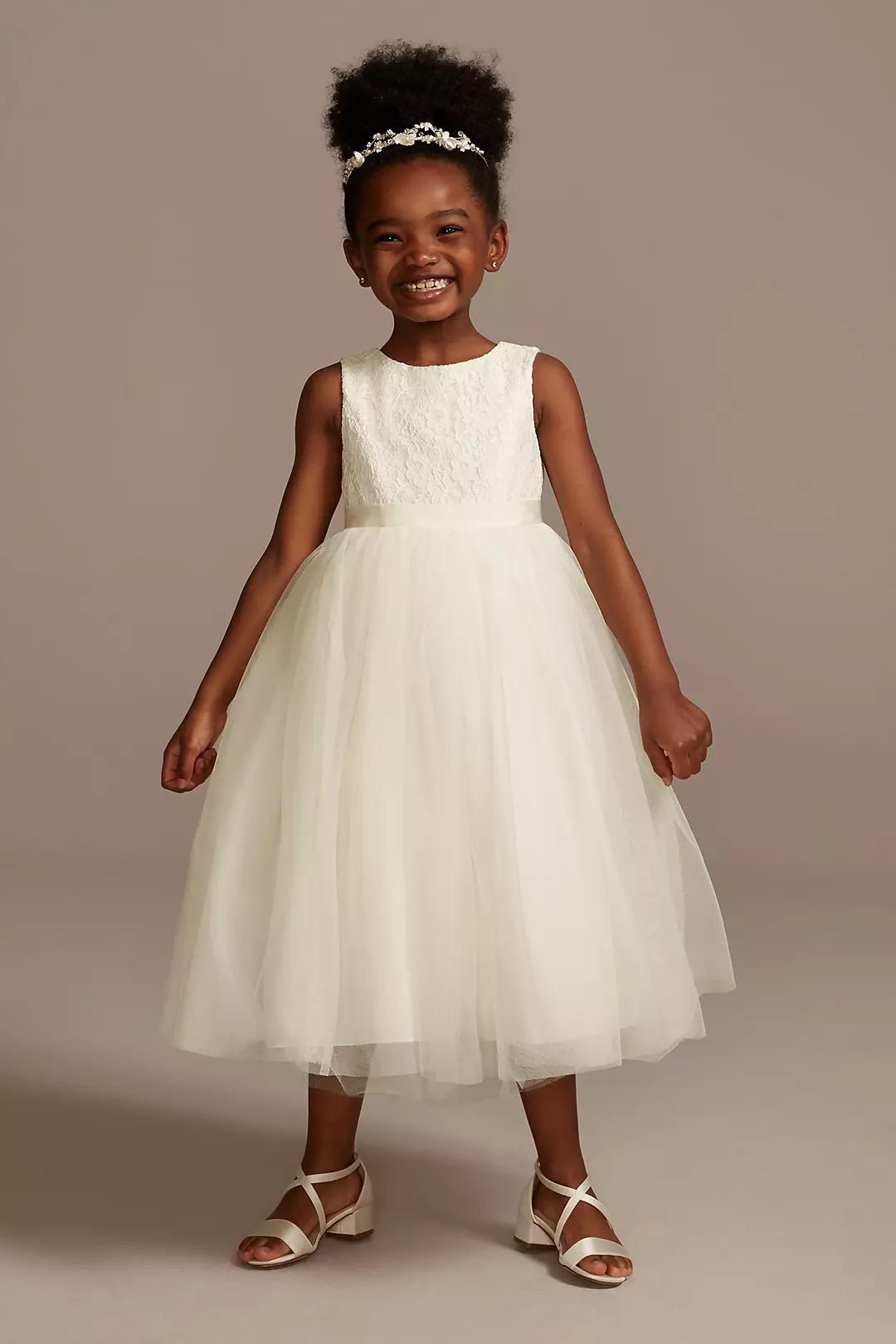 Lace-Bodice Flower Girl Dress