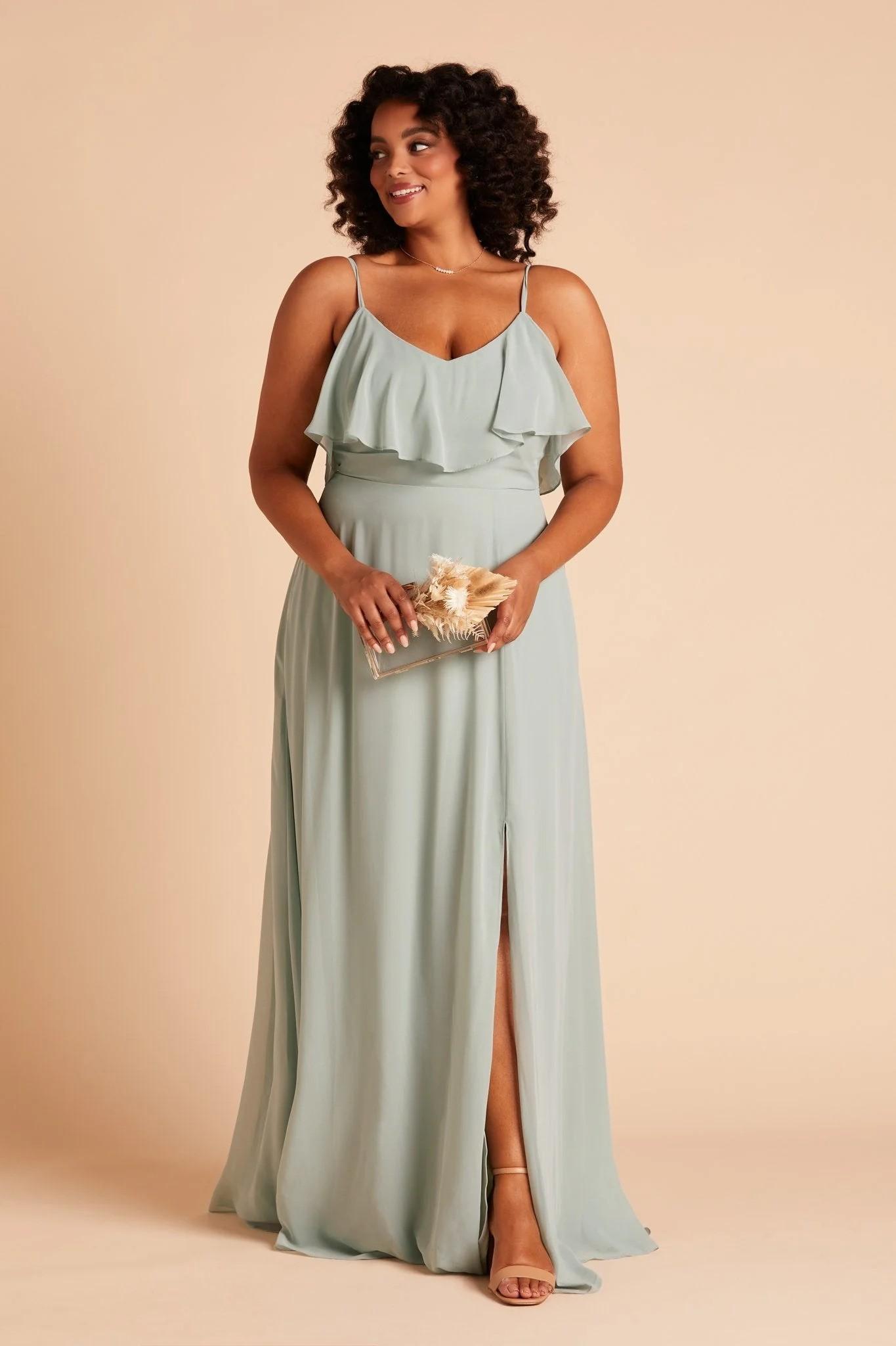 Jane Chiffon Dress in Sage