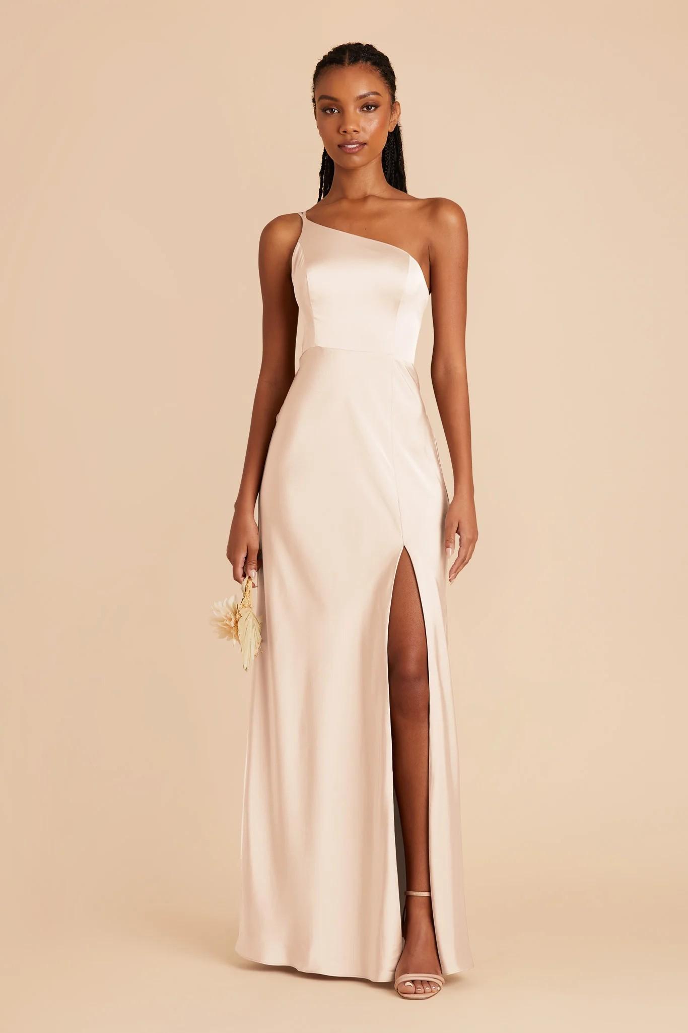 Kensie Matte Satin Dress in Champagne