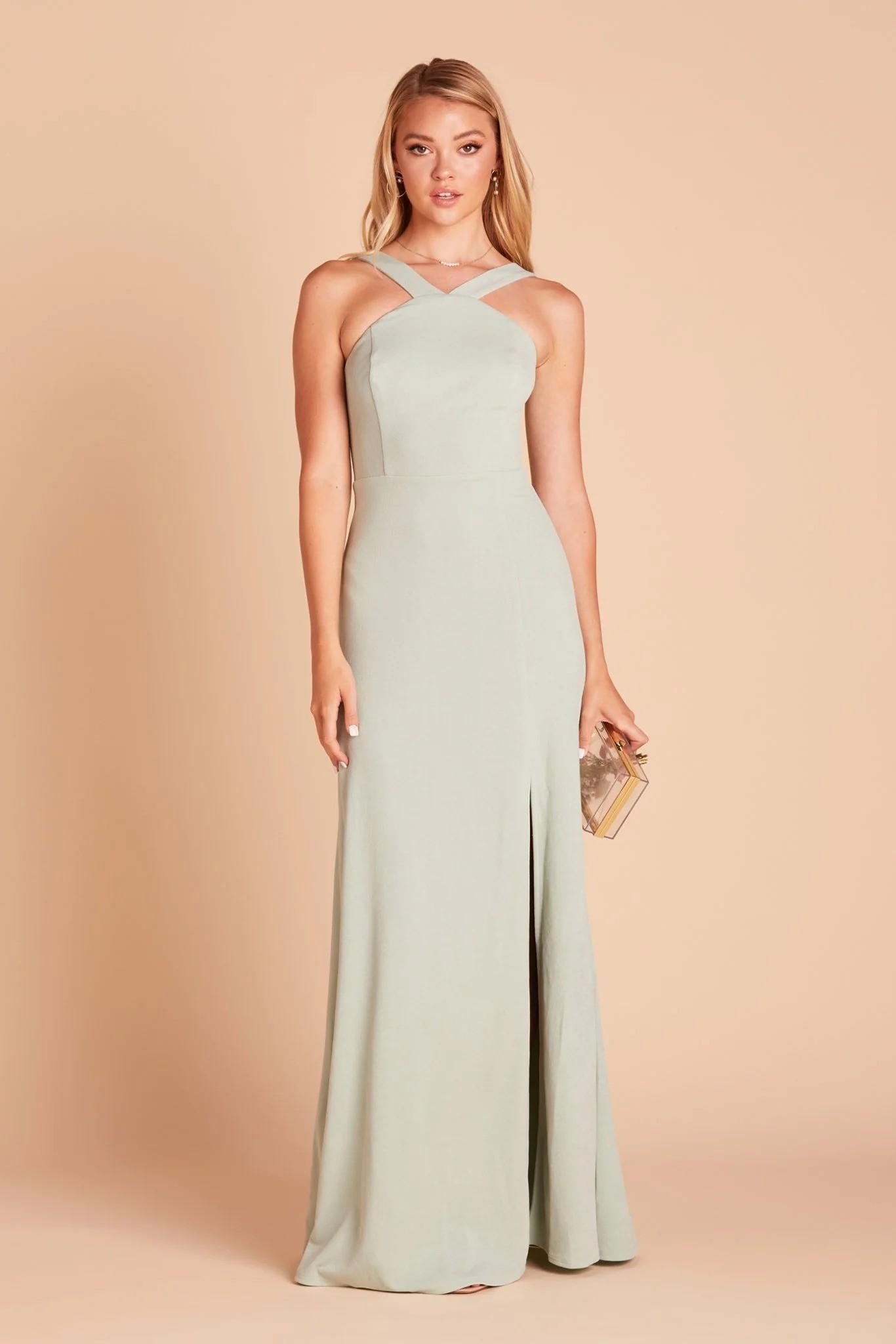 Gene Crepe Dress in Sage