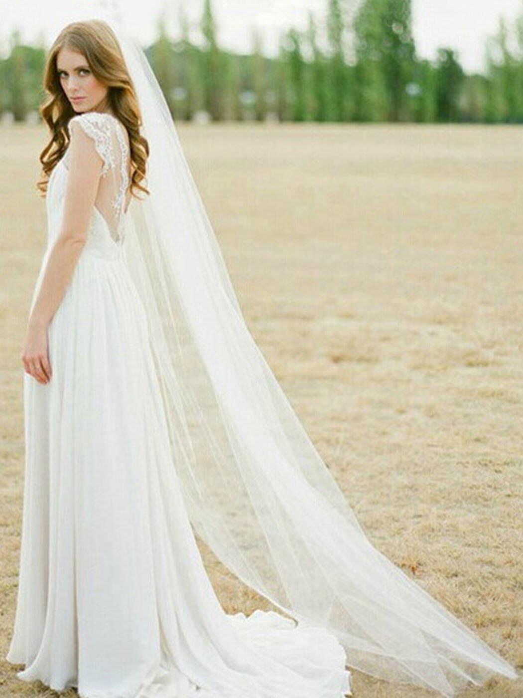 Wedding Veil Comb Bridal Cathedral