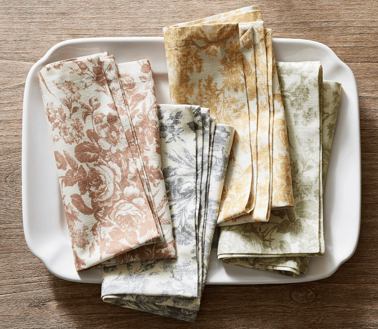 Sorrel Toile Print Organic Napkins