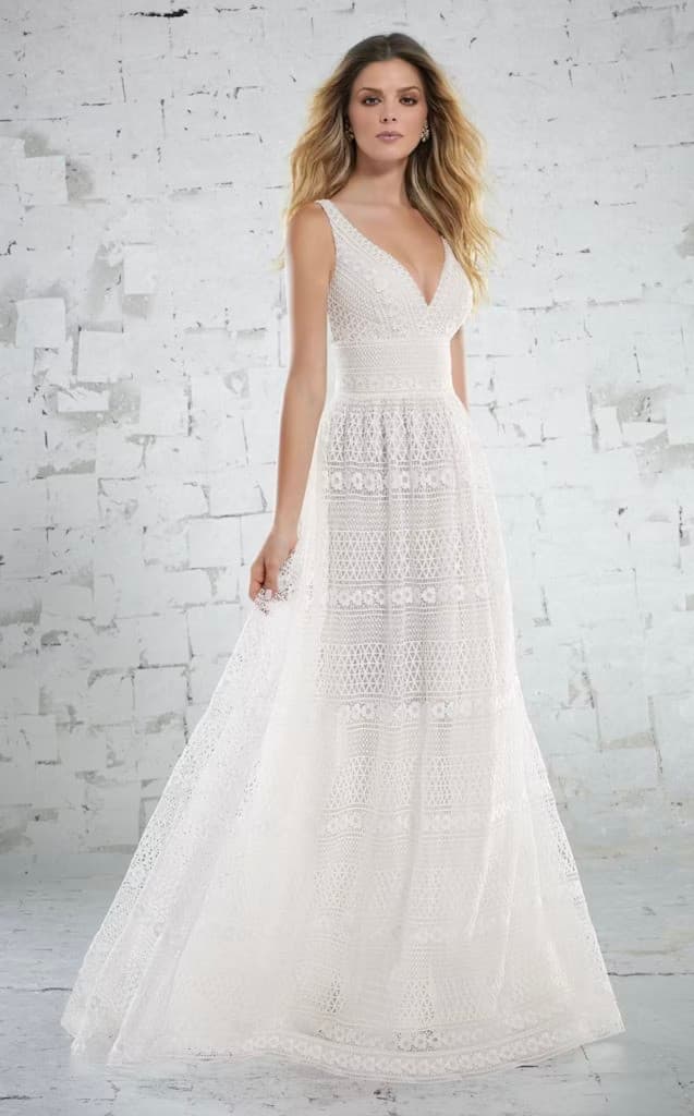 Katriane Boho Lace Gown