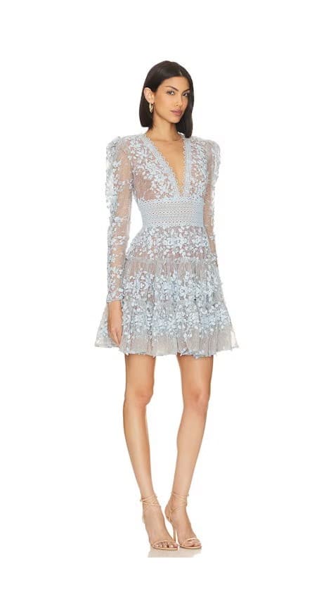 Megan Embroidered Mini Dress