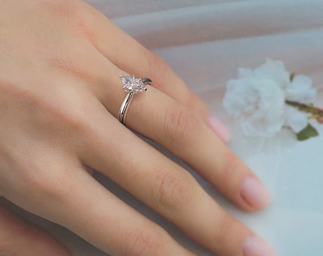 1.50 Carat Marquise Cut Diamond Solitaire Engagement Ring