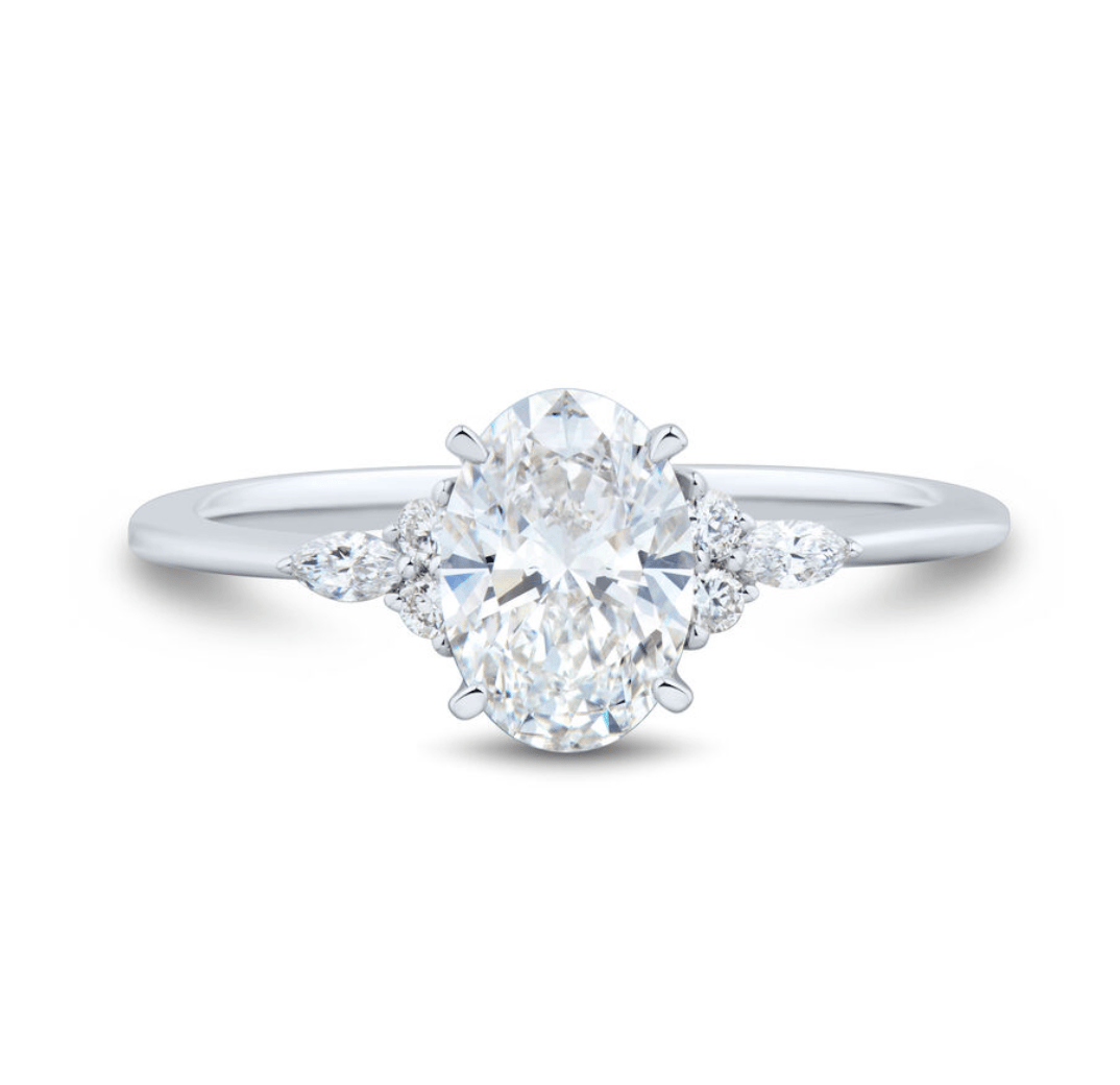 Lab Grown Oval Engagement Ring