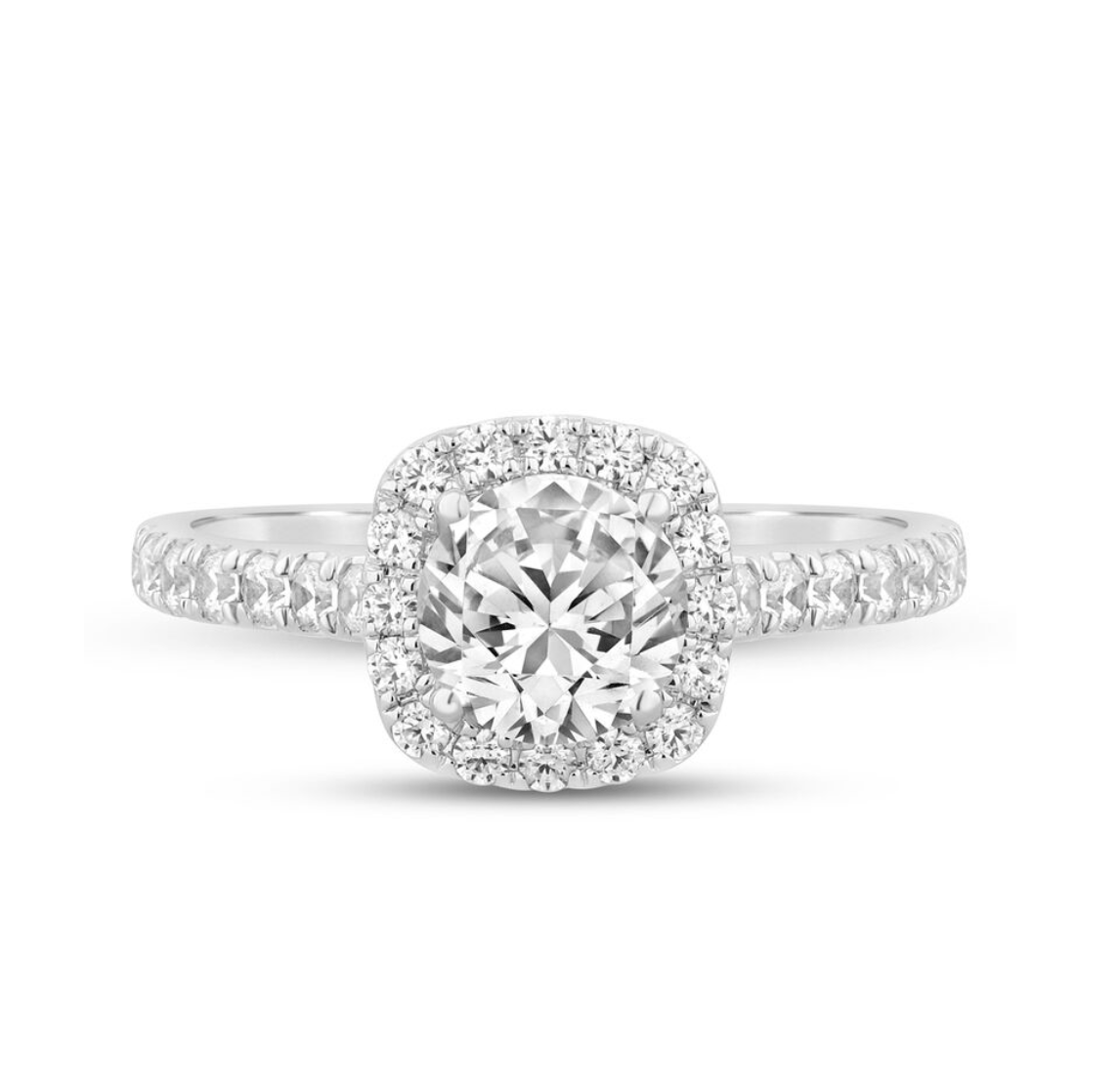 Signature Collection Diamond Halo Engagement Ring