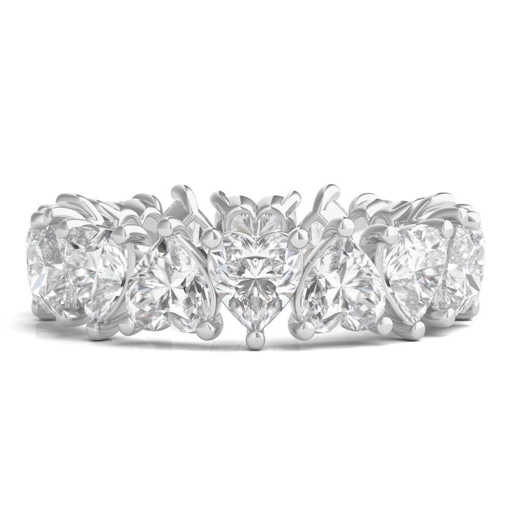 Heart Cut Eternity Band