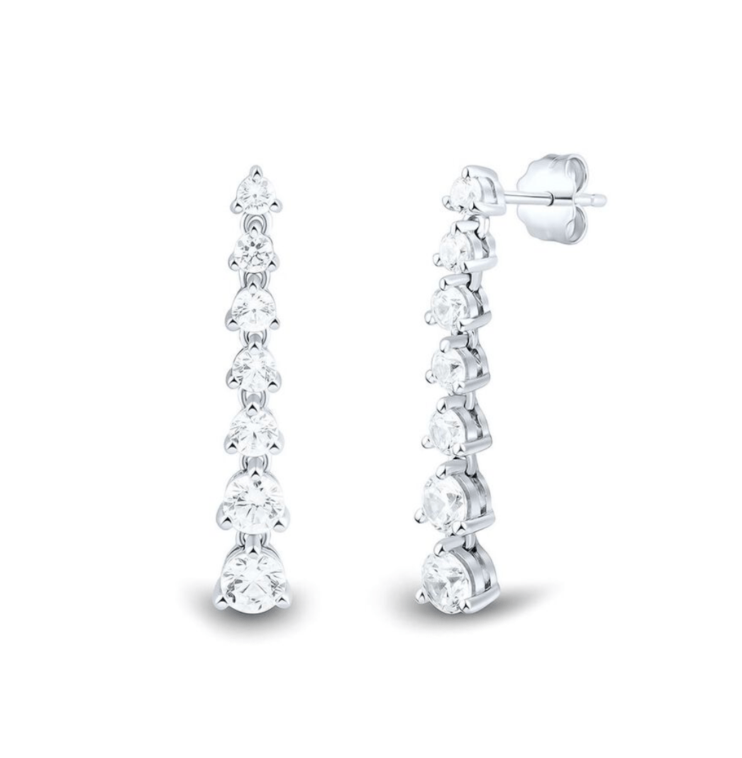Diamond Dangle Earrings