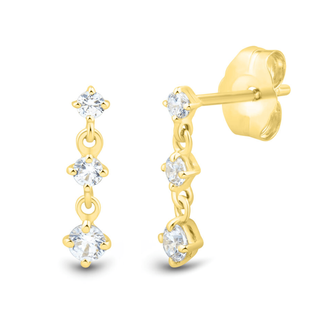 Diamond Drop Earrings
