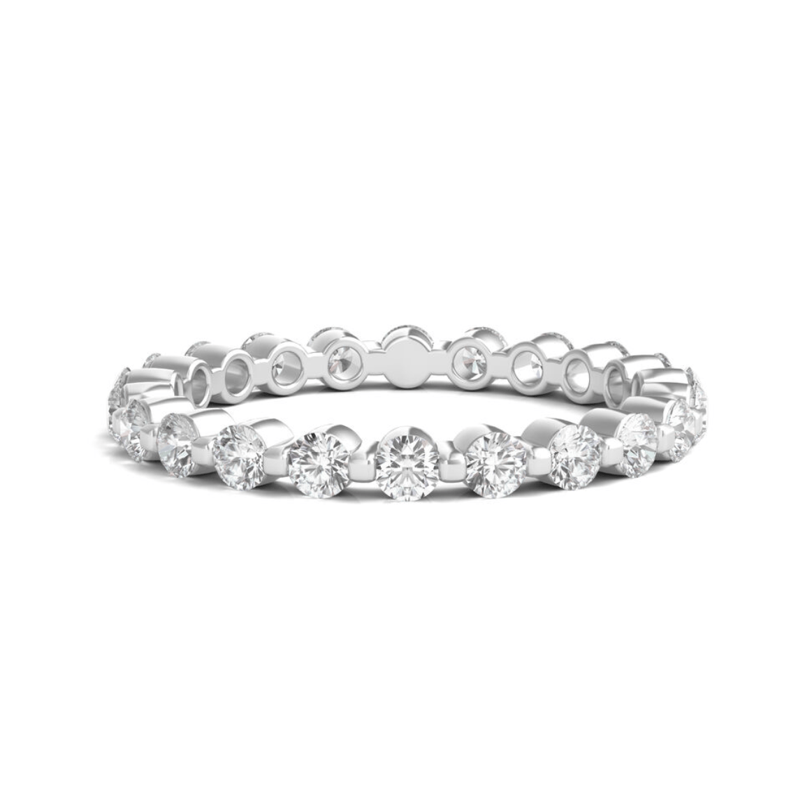 Round Cut Eternity Band