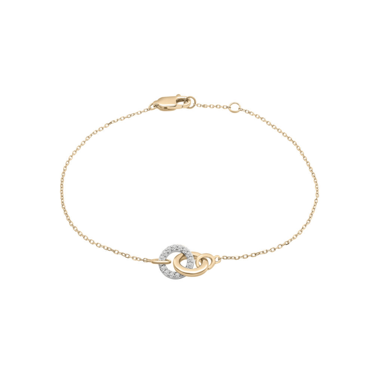 Diamond Linked Circle Bracelet