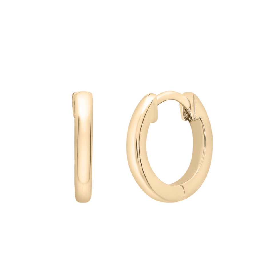 Thin Huggie Hoop Earrings