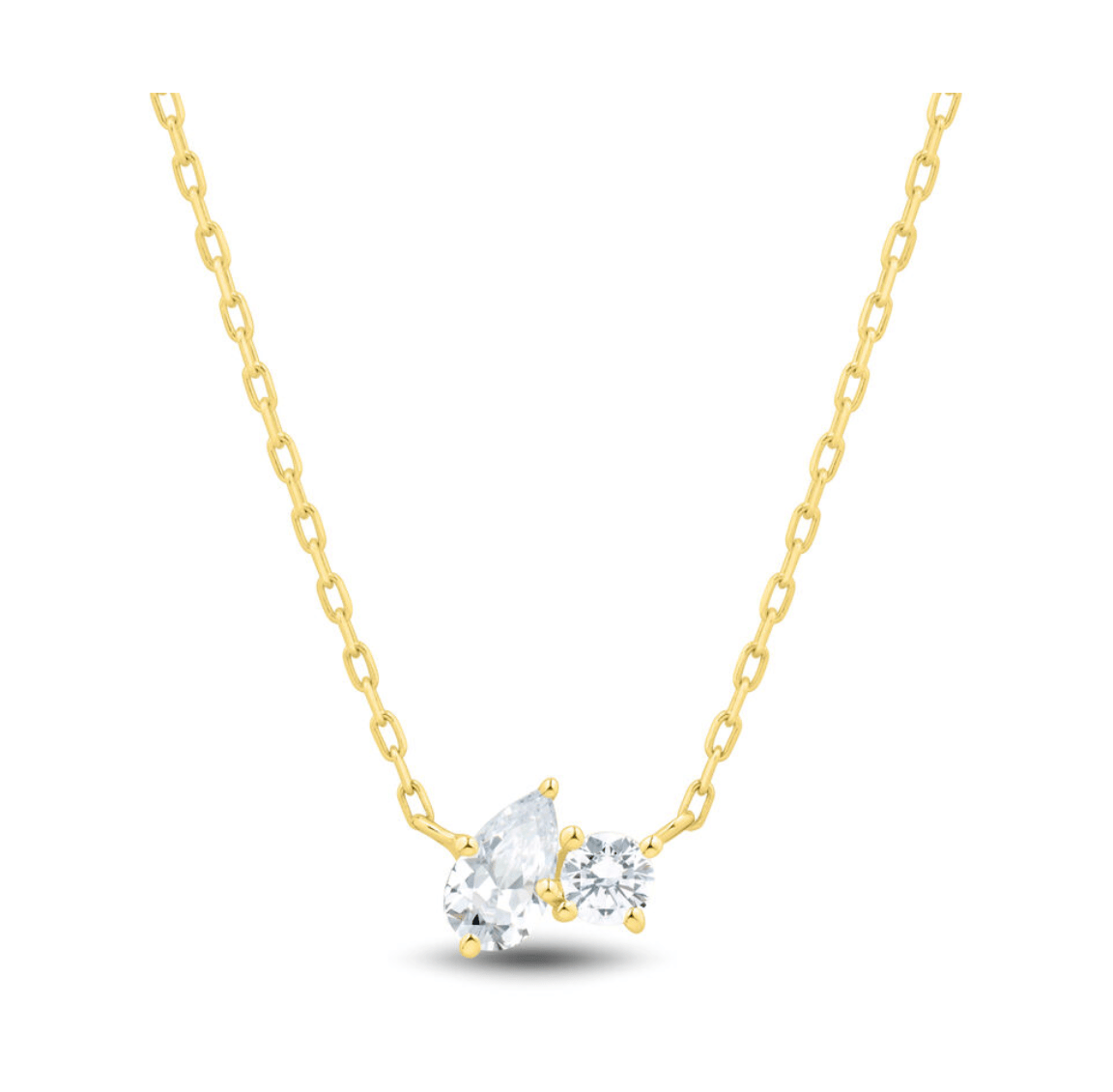 Diamond Toi et Moi Necklace