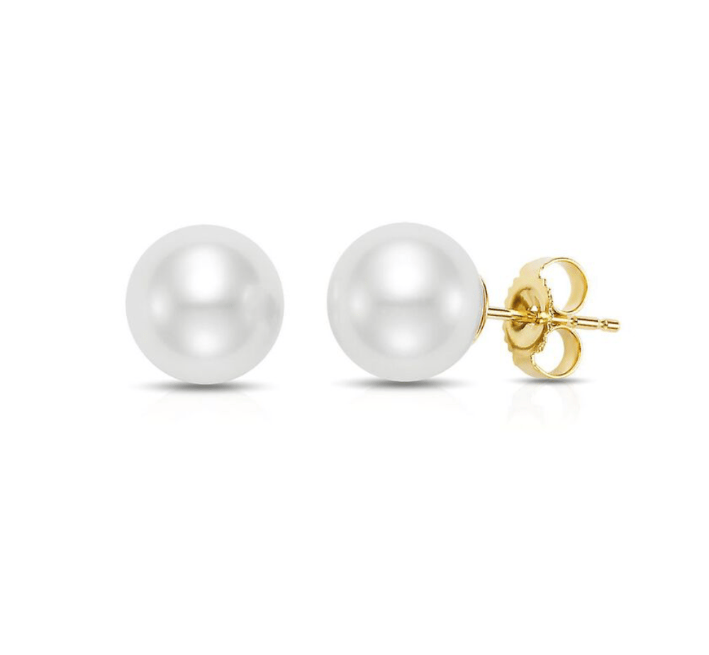 Cultured Pearl Stud Earrings