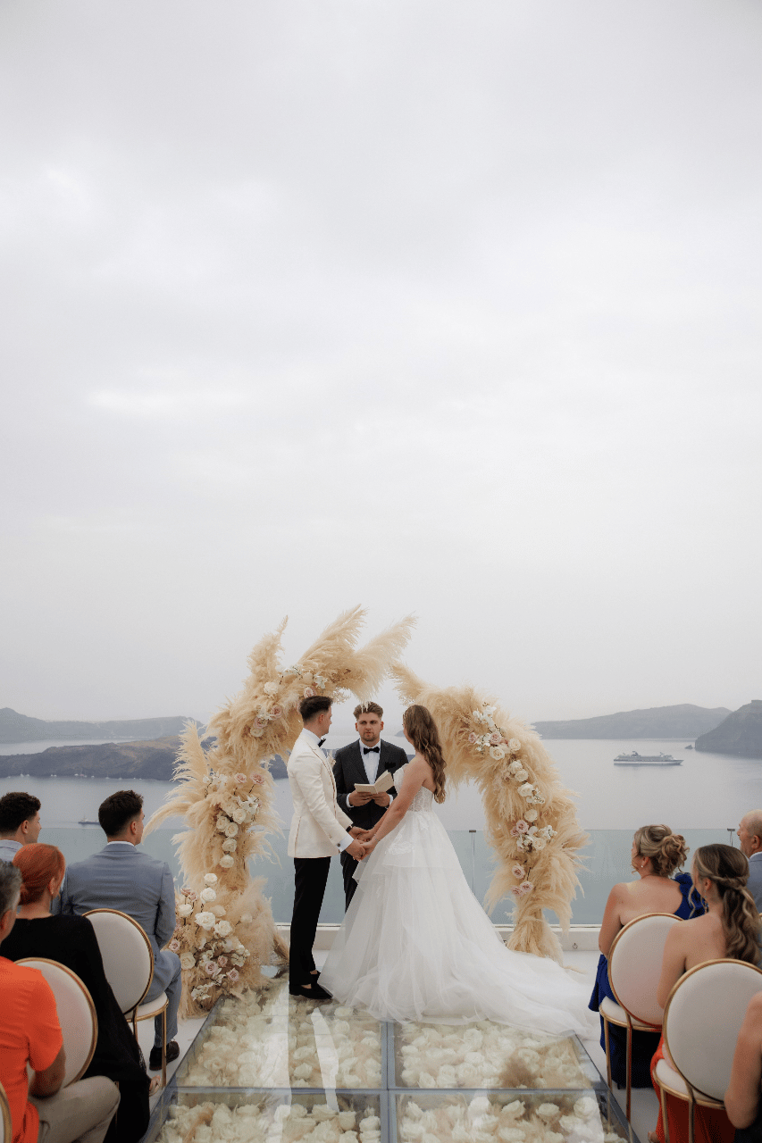 A Boho Spring Wedding at El Viento Santorini