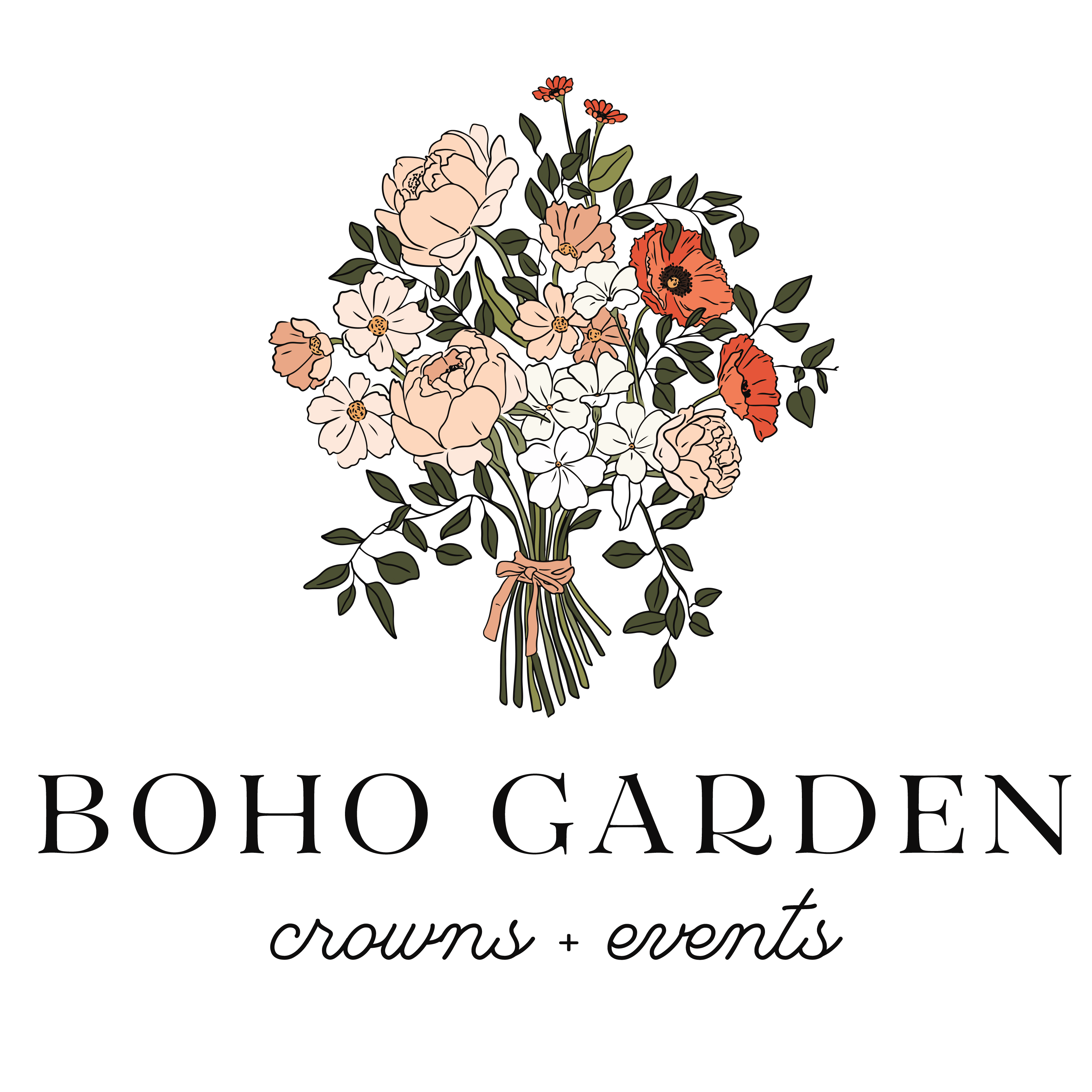 Boho garden crowns + events
