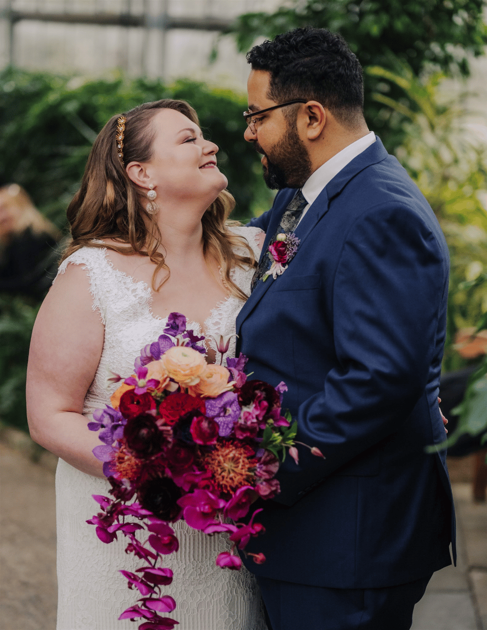 A Non-Traditional Spring Wedding at The Horticulture Center