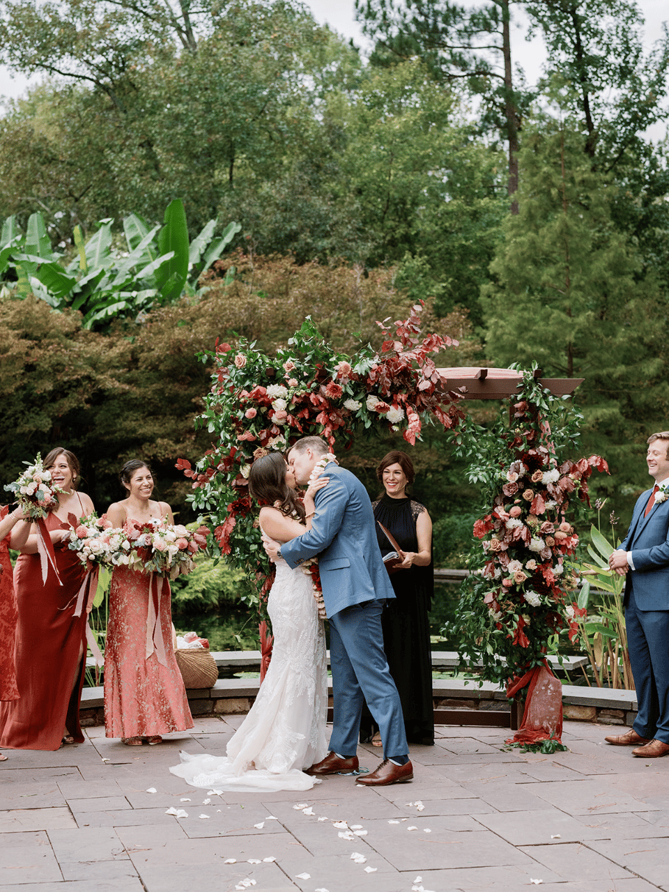 A Boho Fall Wedding at Duke Gardens
