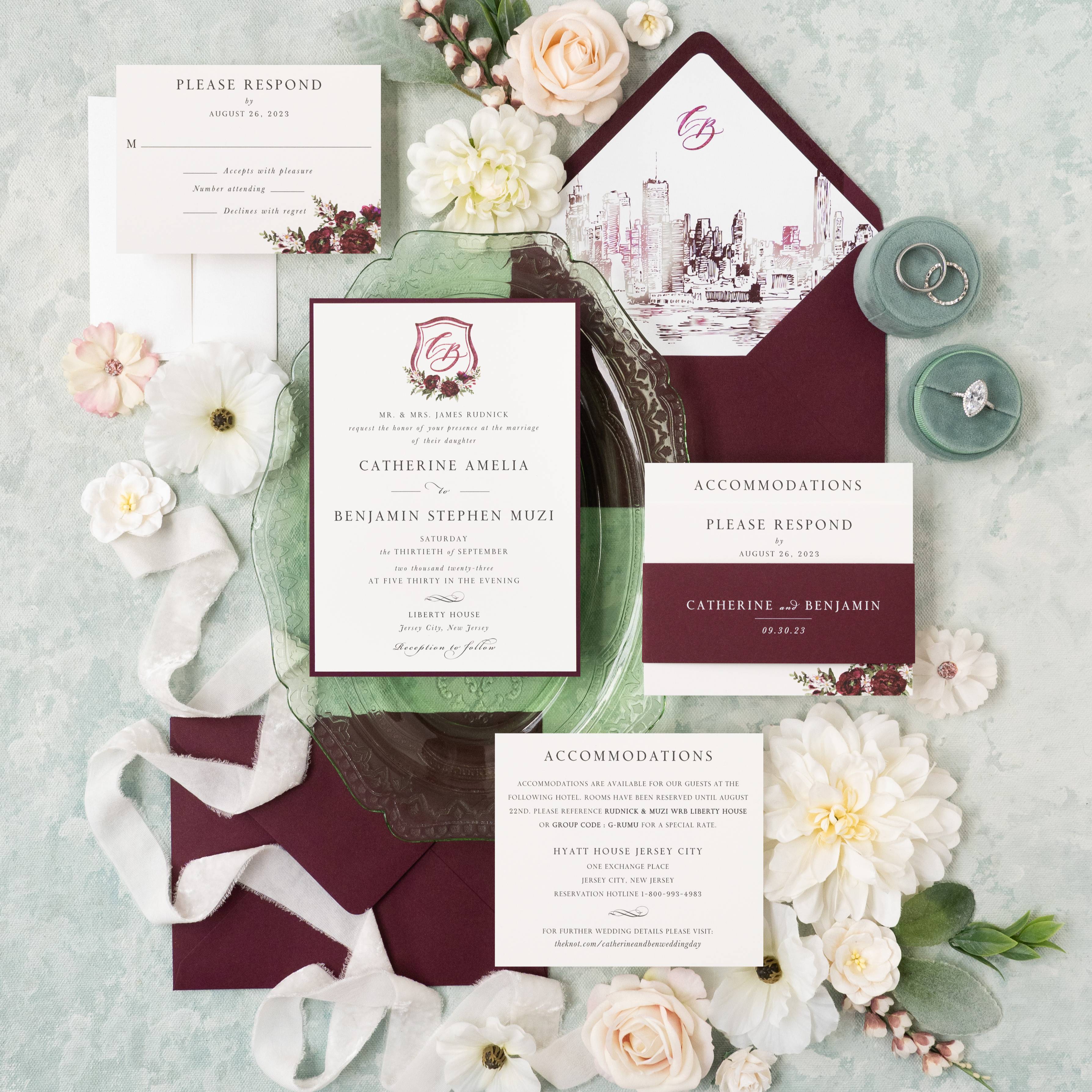 Paper Rose Invitation